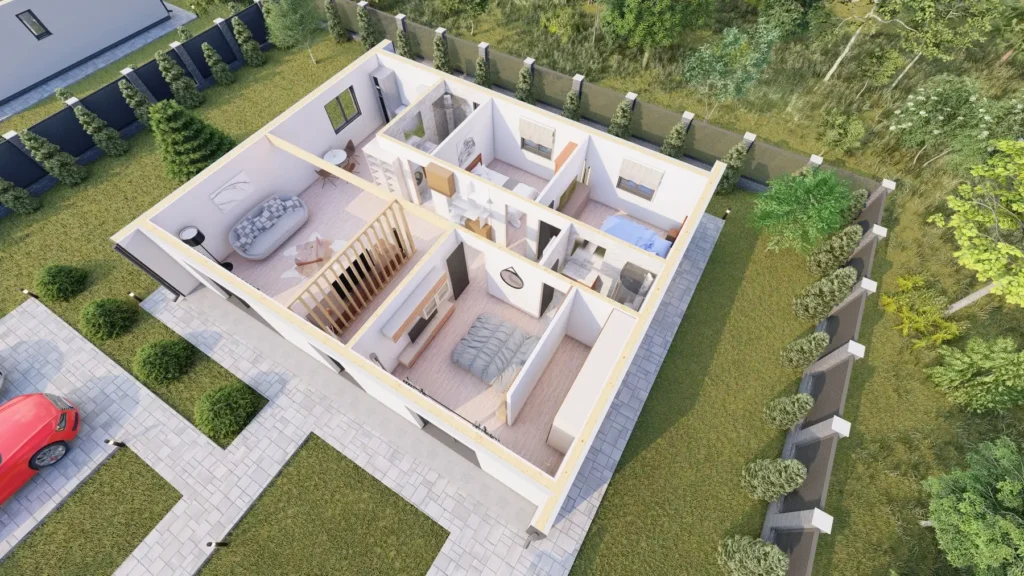 casa pe structura de lemn prima 120 7 2 1