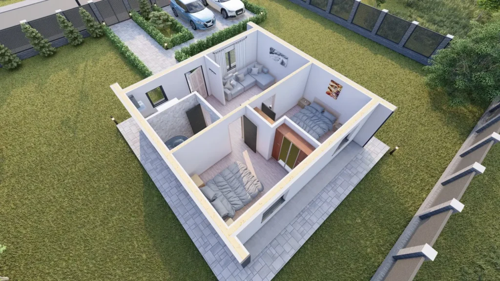 casa pe structura de lemn prima 60 6 1